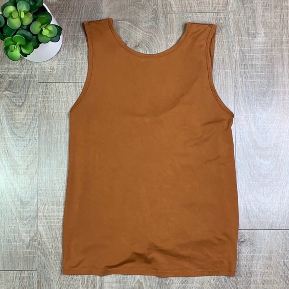 JoyLab Tops - JoyLab Orange tie-back Tank Top